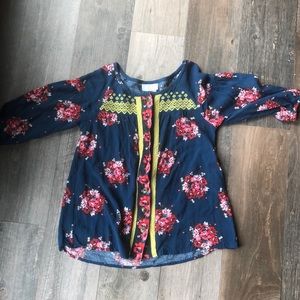 Matilda Jane 435 girls shirt, size 10. EUC.